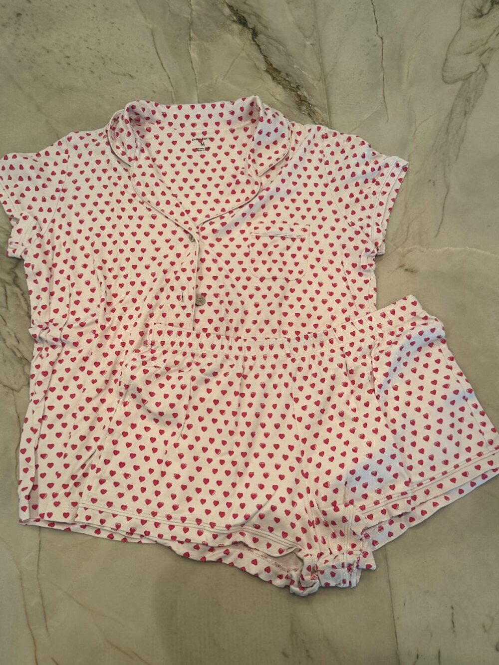 Roller Rabbit Pink Heart PJ Set Size M